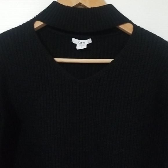 Bar III Sweater Shirt Long Sleeve Very Warm Black - Picture 3 of 9